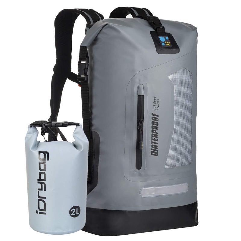 IDRYBAG Waterproof Backpack for Men 20L/30L/40L, Floating Dry Bag Kayak, Dry Backpack Hiking - Image 1